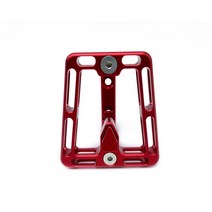Litepro-Brompton 전면 캐리어 블록 CNC 알루미늄 합금 가방 패니어 마운트 어댑터 베이스 브롬튼, 빨간