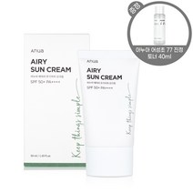아누아 에어리 무기자차 선크림 50ml+토너 40ml 샘플 증정, 1개+샘플
