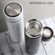 스텐 이중 빅맘 500ml 포시즌 슬림 텀블러 보냉 보온병 진공 거름망 텀블러, 화이트