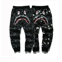 BAPE 샤크 헤드 루미너스 시리즈 팬츠 트렌디 캐주얼 팬츠