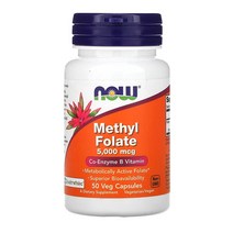 나우푸드 메틸 폴레이트 활성 엽산 5000mcg 50정