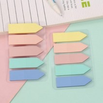 서후네 [1+1] 화살표 디자인 파스텔 점착식 메모지 코팅 메모스티커, 2개