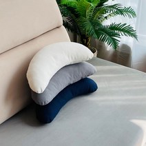 조브라운 코튼 반달쿠션 면 바나나쿠션 차량용쿠션, 네츄럴