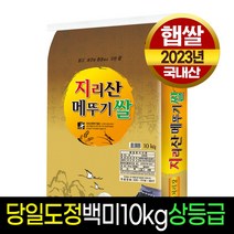 [23년햅쌀][명가미곡] 지리산메뚜기쌀 백미20kg 상등급 판매자당일직도정, 1개, 10Kg