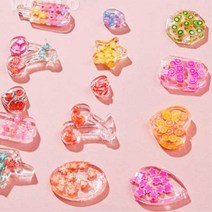 어린이 레진 아트 몰드 토핑 리필 세트 창의활동 미술완구 실내놀이 공예