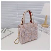 뜨개가방 만들기 망스티치 코바늘 가방뜨기 키트 DIY 버킷백 토트백, B.스퀘어 버킷백, 오렌지&블루