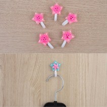 유치원 어린이집 귀여운 플라스틱 후크 25p 수납 이어폰 무타공 걸이 욕실, 1개
