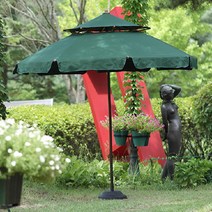 매직코리아 엔젤썬라이트 파라솔+블랙베이스/국산 야외파라솔, 엔젤썬라이트 파라솔_그린+블랙베이스