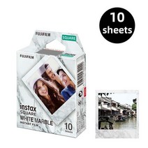 새로운 정품 Fujifilm Instax Square White Edge Black 필름 (10-40 pcs) for SQ10 SQ6 인스턴트 카메라 공, 05 white jade films