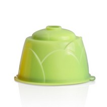 커피 머신 호환 부품 1pc 기계 재사용 가능한 캡슐 컵 필터 nescafe refillable 컵 홀더 dolce gusto 용 포드 스트레이너, 연한 초록색