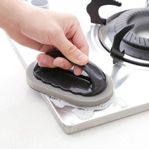 주방 냄비 찌든때 녹 강력 사포 손잡이 수세미 후라이팬 가스렌지 싱크대 얼룩 기름기 묵은때 지우개 만능 스폰지 쑤세미 부엌 화장실 욕실 타일 청소 물때 제거 스펀지
