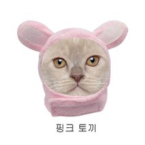 The Bund 귀여운 고양이 모자, 핑크 토끼