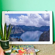 아트박스/꾸밈 nt801-행잉액자_백두산천지(사각가로대형)