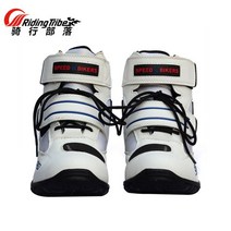 사이클 바이크 롱 부츠 라이더 신발 오토바이 레이싱 슈즈 남자 여자 사계절, 42, 화이트A005(숏슈즈)