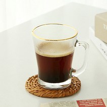 골드링 유리컵, 1p, 10.GOLD 머그 큐트(유리-10)