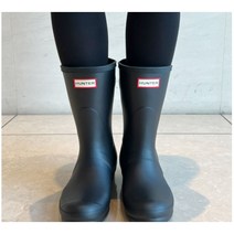 헌터 오리지널 숏 레인부츠 장화 미들 WFS1013RMA