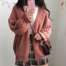 여성자켓 뽀글이가디건 여성니트 여자니트티 가디건