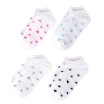 보드미 남자양말 여자 발목 스타 별 캐주얼 양말 5켤레