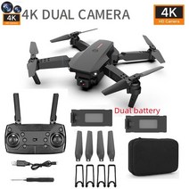 드론 WIFI FPV Drone Camera 4K 1080P Height Hold RC Foldable Quadcopter Drones Kid Gift Toys Dron Mini, [01] black