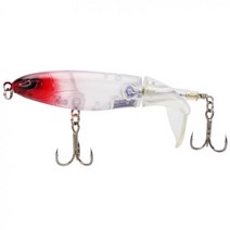 해루질 9cm 13g 워블러 탑 워터 낚시 루어 인공 미끼 소프트 회전 테일 태클 360 도 자유, 03 Color-Red