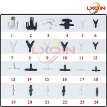 프린터 LXQIN 20pcs 에코 솔벤트/UV 잉크 호스 커넥터 Mimaki Mutoh Gongzheng Allwin 잉크젯 튜브 파이프 댐퍼, [03] 3