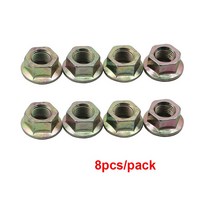 8PCS 레인저 플랜지 타이어 휠 매트 카펫 러그 너트 7542459 폴라리스 스포츠맨 스포츠 400 335/400/500 트레일 블레이저 250 보스, 없음