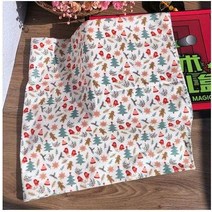 일본손수건 크리스마스 선물 패키지 손수건 보자기 70x70CM 면 녹색 일본