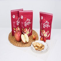 엠제이푸드 사과 말랭이 건과일, 50g, 3개