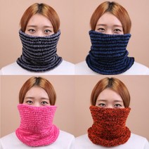 겨울 방한 남여공용 커플 넥워머 탁텔 수면 목도리, 리플러스탁텔넥워머_차콜