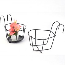 발코니 베란다 화분 걸이 받침대 철제 인테리어 창틀 난간 담장 화초 정원, 제품선택, 받침대형 - 중