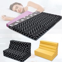 5단접이식 매트리스/침대, 5단접이식매트리스더블, 격자블랙