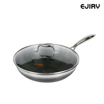 에지리 스텐큐브 웍 양면코팅 프라이팬 30cm, 319mm, 1개