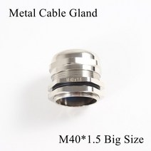 견고한 1개/몫 M40 금속 케이블 글 랜드 IP68 방수 니켈 황동 커넥터 22-30mm 전기 와이어 * 1.5 구리 조인, 한개옵션1, 01 M40x1.5 Big Size