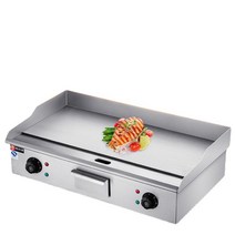 철판요리 업소용 전기구이팬 그릴 불판 그리들 토스트, 두꺼운 철판 3000W(팬 8MM)