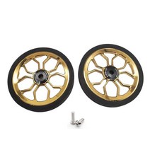 자전거휠 버디 접이식 자전거 이지휠 80mm 1 쌍 신제품, Electroplated gold, 1개