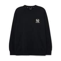 엠엘비 MLB 공용 맨투맨 클래식 모노그램 백빅로고 NY 블랙