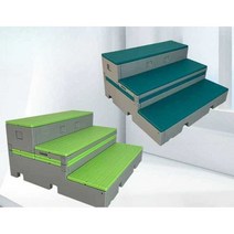 접이식 플라스틱 합창단 코러스 무대 계단식 발판 행사, 3단 통합 합창단플랫폼 120x120x60cm