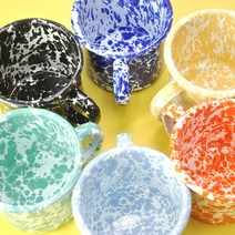 하코야 에나멜 법랑컵 머그잔 쏘유홈, 옐로우