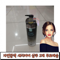 리엔 엘지 LG 특허 홈쇼핑 물들임 새치커버 흰머리 염색 기능성 샴푸 자연갈색 450ml, 2개