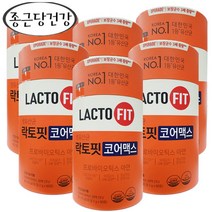 락토핏 종근당건강 생유산균 코어맥스, 60포, 2g, 6개