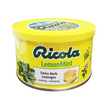 리콜라 레몬민트 스위트 허브 캔디, 100g, 1개