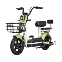 [ZHIPUX] 고출력 초경량 전기 자전거 배달 자토바이 로드 출퇴근 전동 미니 벨로, 하이엔드 20A리튬배터리 100km주행 - 그린