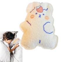 작은 뜨거운 물병 250ml 만화 따뜻한 물 주머니 스크류 캡 팩 압축 귀여운, 초록