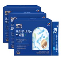CJ BYO 프로바이오틱스 트리플 식물성 유산균 100포 + 쇼핑백 증정, 100포 x 3박스