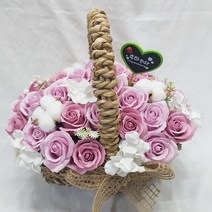 영하우스 생일꽃바구니 비누꽃 축하꽃 개업꽃 해바라기꽃 기념일 부모님 생신선물 어버이날 꽃바구니 생신 환갑꽃 칠순꽃바구니 팔순꽃 승진꽃 꽃배달 선물, 장미수국꽃바구니 핑크+축하합니다