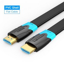 Vention HD MI 케이블 4K 60HZ 20 분배기 Mi Box HDTV 오디오 스위치 어댑터 샤오미 PS4 mi, Flat Cable_본상품 | 1m