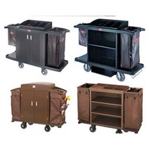 린넨 카트 호텔 모텔 청소카 운반구 비품 수납 왜건 객실, 125cmx54cmx121cm