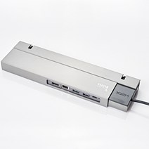 스마트키퍼 노트북락+허브 세트 LLD02P 노트북 도난방지 시건장치 다이얼 멀티허브, 블랙
