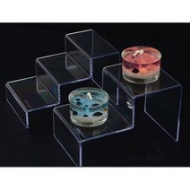 [생활의힘]2단 3단 아크릴 계단형 진열대 다용도 거치대 정리대( 920000EA )