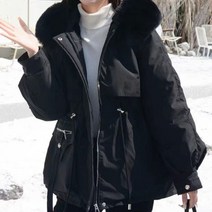 [밍크안감/폭신폭신] 라쿤 퍼야상 하프 패딩 점퍼 (2color) // 겨울 겨울아우터 야상 점퍼 밍크 (DB-4027)
